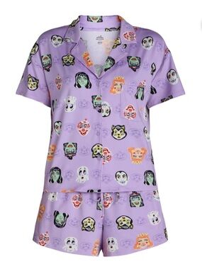 WAY TO CELEBRATE MONSTER PRINT PAJAMAS PURPLE VARIOUS SIZES (NEW WITH TAGS)  A26